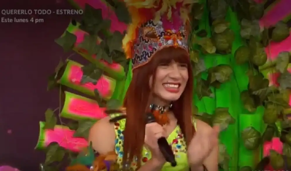 El jurado recalcó que es la tercera vez consecutiva que la participante interpreta el género tropical. Foto: captura América TV. El jurado recalcó que es la tercera vez consecutiva que la participante interpreta el género tropical. Foto: captura América TV.