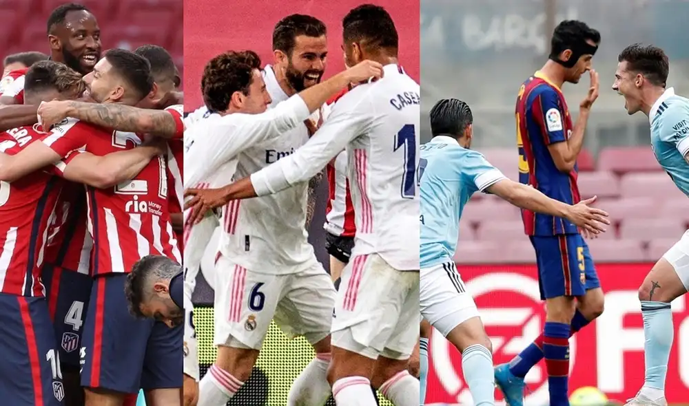 Atlético de Madrid le saca una diferencia de dos puntos al Real Madrid. Foto: composición GLR/EFE