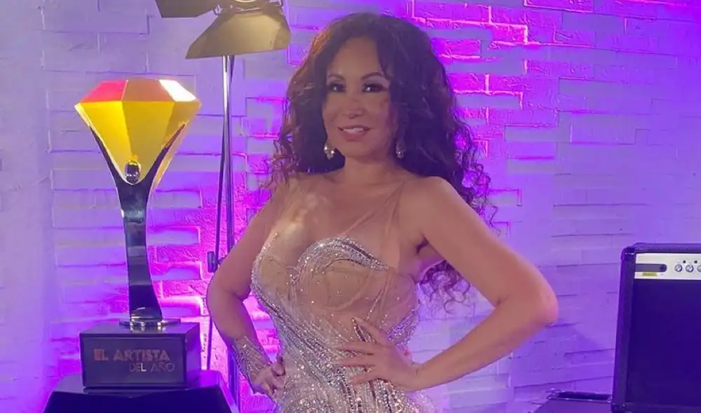 Janet Barboza en el backstage de El artista del año. Foto: Janet Barboza/Instagram