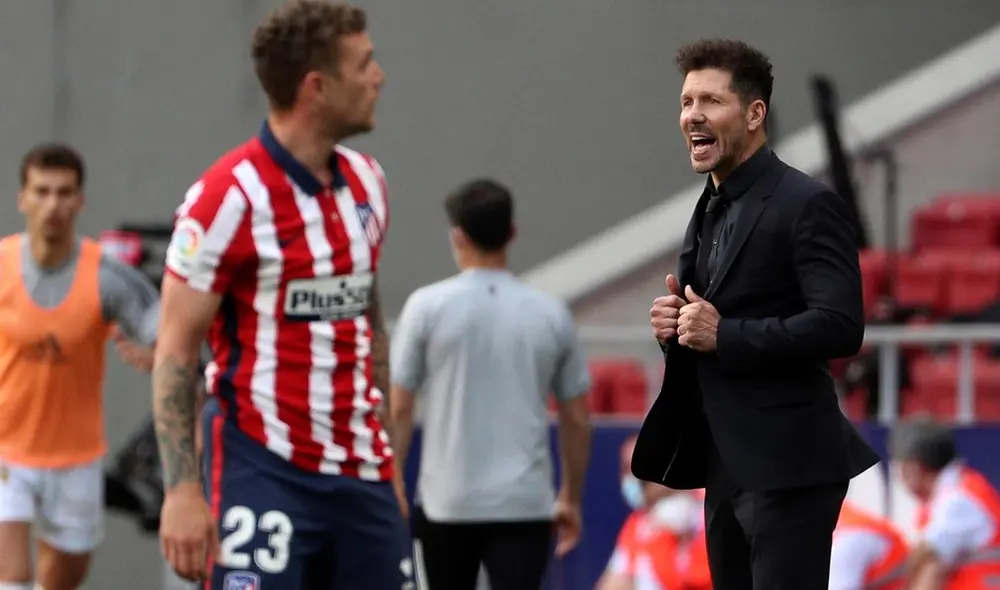 Diego Simeone sumó su victoria número 25 en LaLiga 2021. Foto: EFE