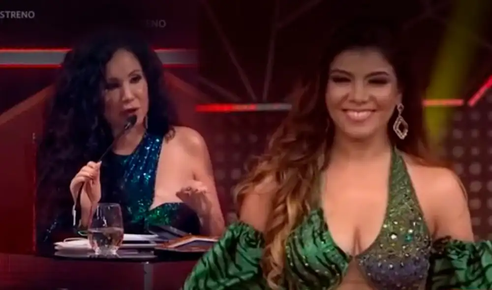 El artista del año: María Grazia Polanco no emocionó a Janet Barboza con su presentación junto a Guajaja. Foto: captura América TV El artista del año: María Grazia Polanco no emocionó a Janet Barboza con su presentación junto a Guajaja. Foto: captura América TV