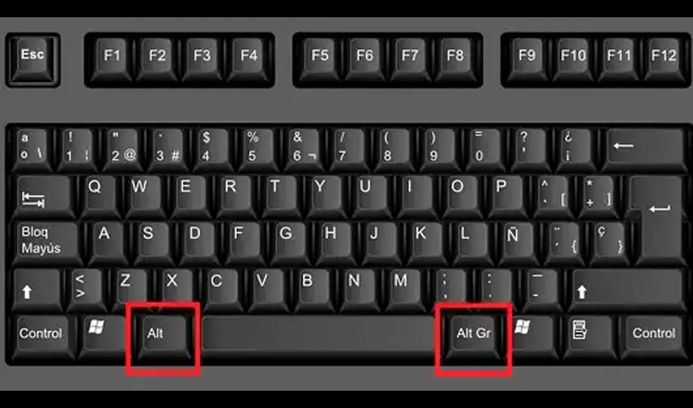 Conoce para qué sirve cada uno de los botones Alt de tu teclado. Foto: Tecnología Fácil