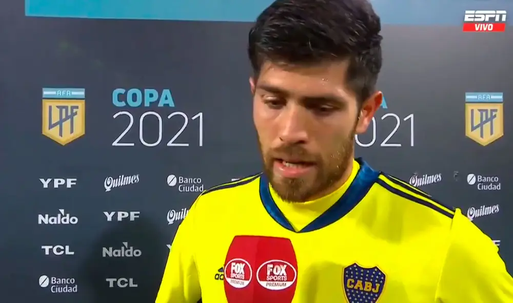 Agustín Rossi brilló en la tanda de penales contra River por los cuartos de la Copa de la Liga Profesional Argentina. Foto: captura ESPN Agustín Rossi brilló en la tanda de penales contra River por los cuartos de la Copa de la Liga Profesional Argentina. Foto: captura ESPN