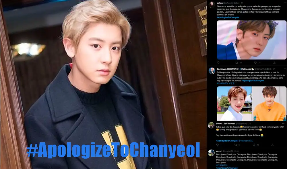 Fans de EXO piden disculpas públicas por difusión de contenido ficticio de Chanyeol. Foto: composición LR Fans de EXO piden disculpas públicas por difusión de contenido ficticio de Chanyeol. Foto: composición LR