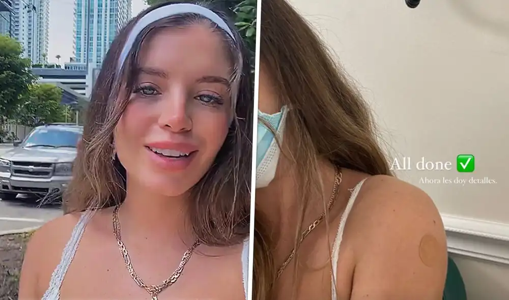 Flavia Laos cuenta cómo fue su experiencia al ser vacunada contra el coronavirus. Foto: Flavia Laos/ Instagram
