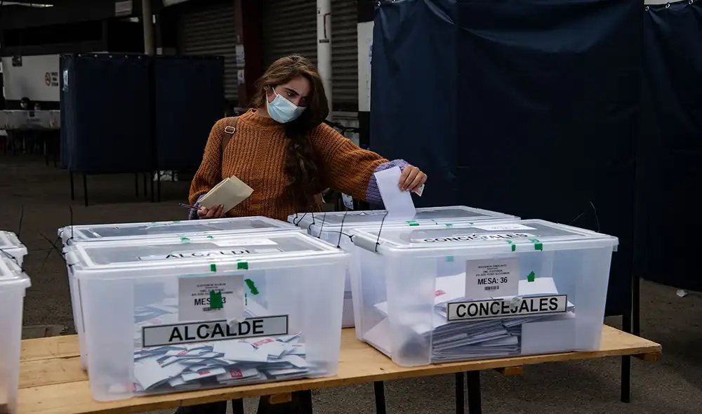 La primera Convención Constituyente se eligió en Chile. Foto: AFP La primera Convención Constituyente se eligió en Chile. Foto: AFP