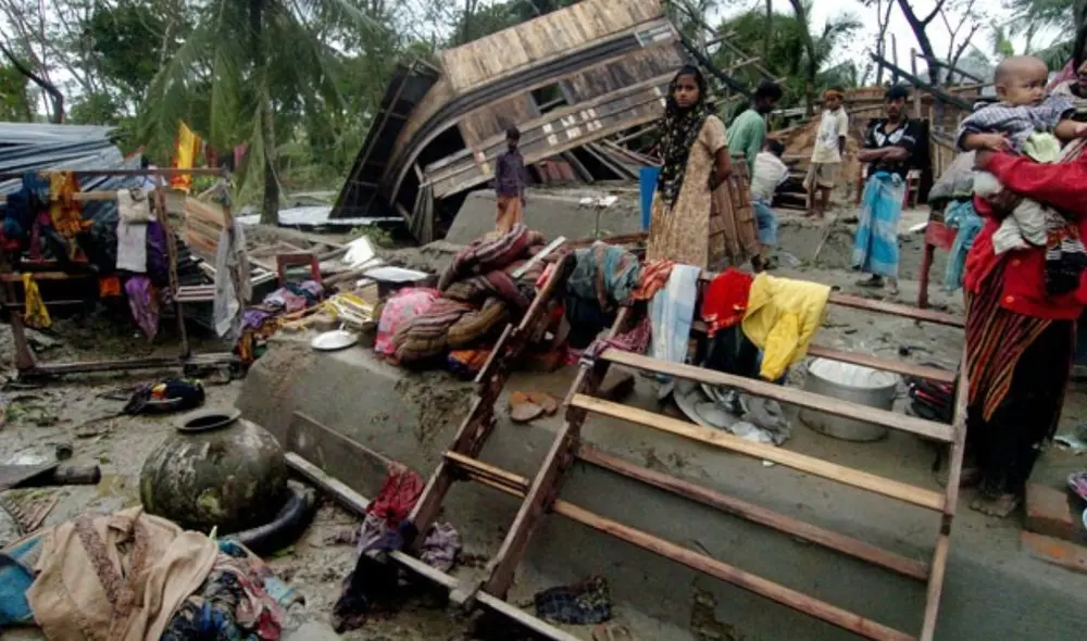 Miles de personas resultaron afectadas en la India con el paso del ciclón Tauktae este lunes 17 de mayo: Foto: difusión Miles de personas resultaron afectadas en la India con el paso del ciclón Tauktae este lunes 17 de mayo: Foto: difusión