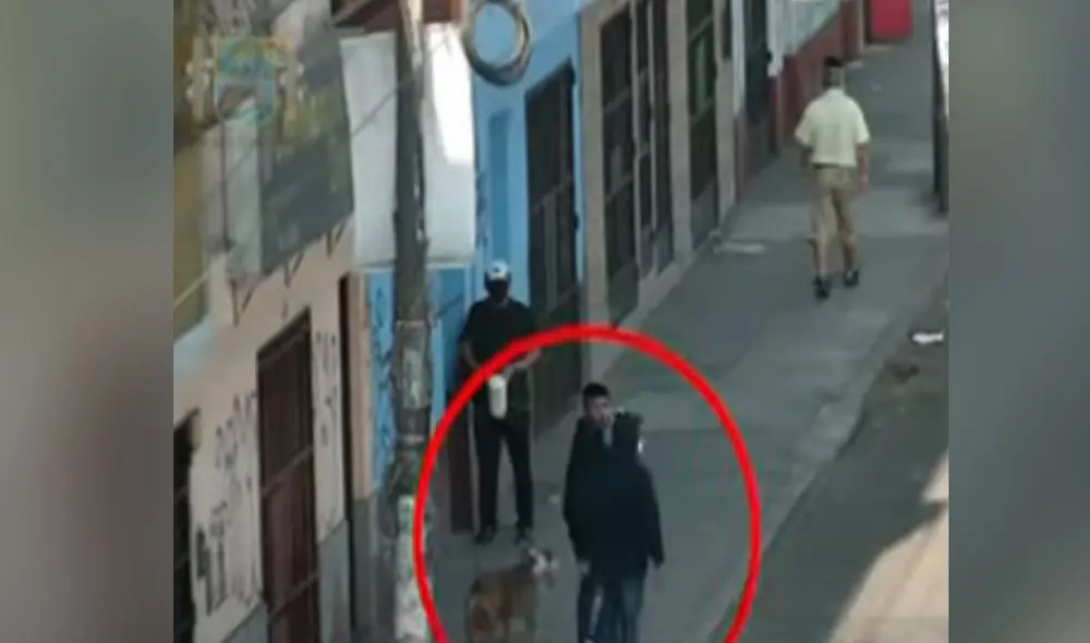 Los implicados fueron capturados tras un seguimiento de la PNP. Foto: captura de Panamericana