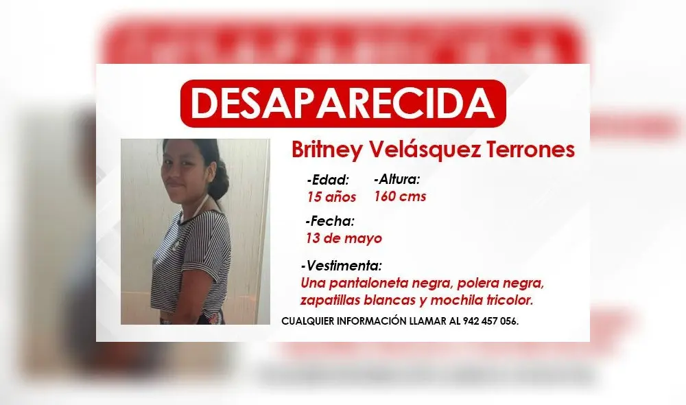 Información sobre su paradero al 942 457 056. Foto: composición La República