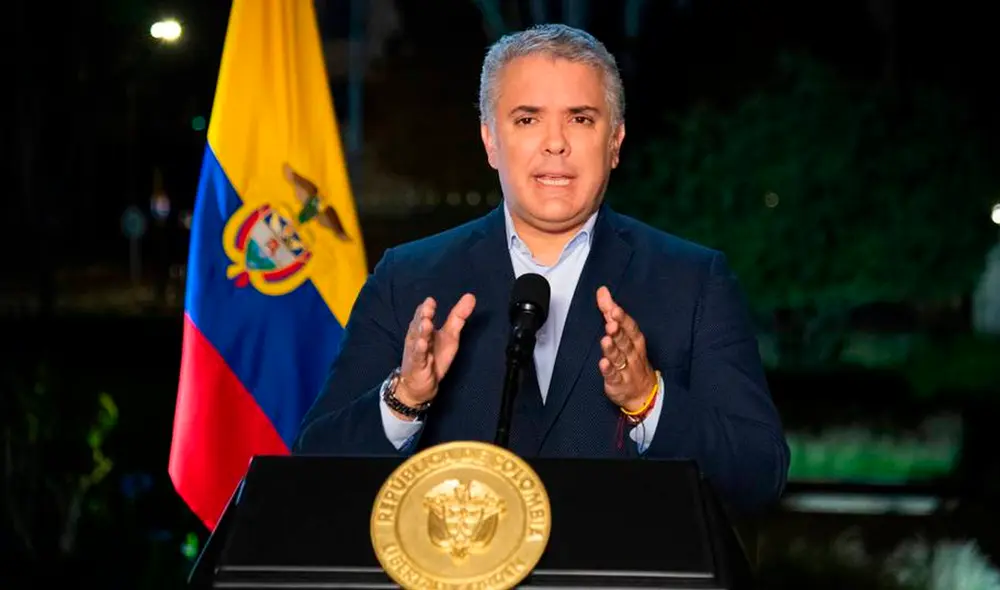 El presidente colombiano explicó que su decisión se basa en que en Colombia se permite “la protesta pacífica”. Foto: Semana El presidente colombiano explicó que su decisión se basa en que en Colombia se permite “la protesta pacífica”. Foto: Semana