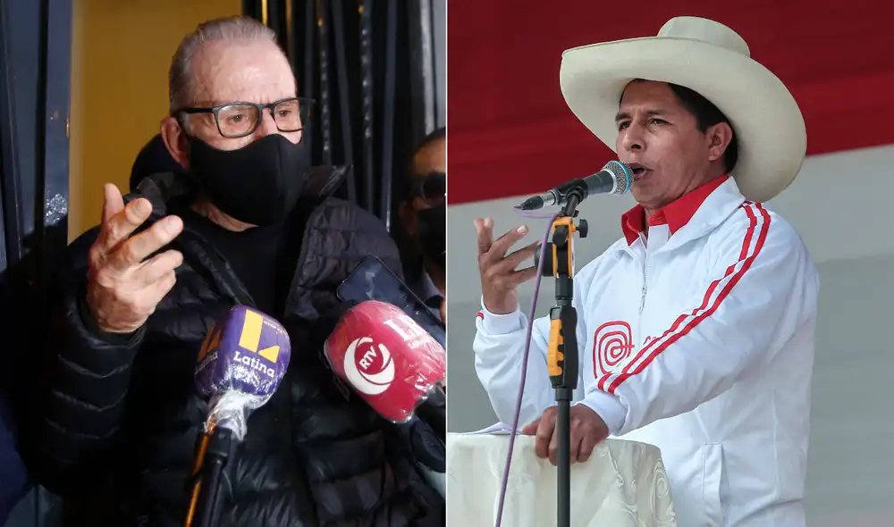 Belmont se reunió con el candidato horas antes de que presente su plan de gobierno. Foto: composición LR