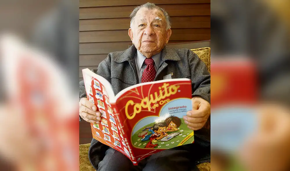 El creador. Everardo Zapata (95) viajó por todo el Perú para recoger las experiencias de los docentes. Foto: difusión