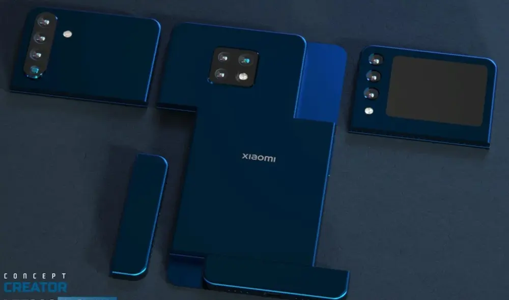 Diseño en 3D de esta patente presentada por Xiaomi. Foto: Concept Creator