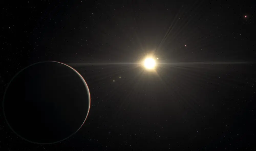 Impresión artística de una estrella de tipo K, como Gliese 710, que se llegará a los confines de nuestro sistema solar. Imagen: ESO