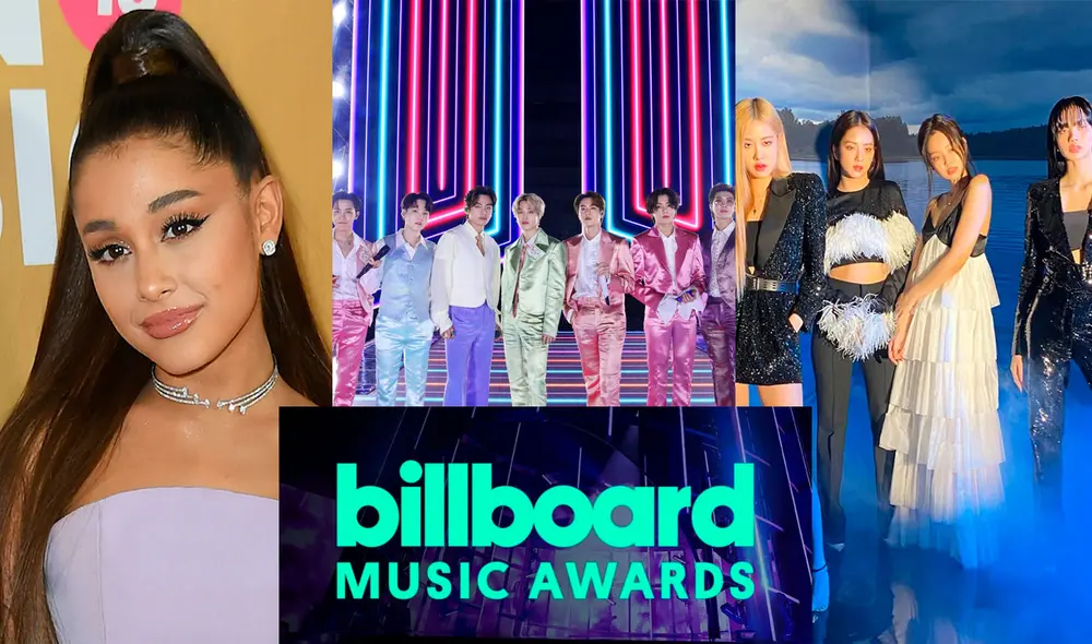 Ariana Grande, BTS y BLACKPINK figuran entre los nominados de la categoría top social de los Billboard Music Awards 2021. Foto: composición AFP/Vogue Ariana Grande, BTS y BLACKPINK figuran entre los nominados de la categoría top social de los Billboard Music Awards 2021. Foto: composición AFP/Vogue