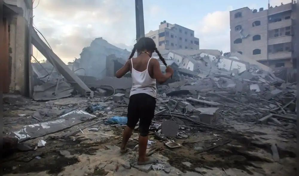 Miles de infantes se han visto afectados producto del enfrentamiento bélico entre Israel y Palestina. Foto: EFE