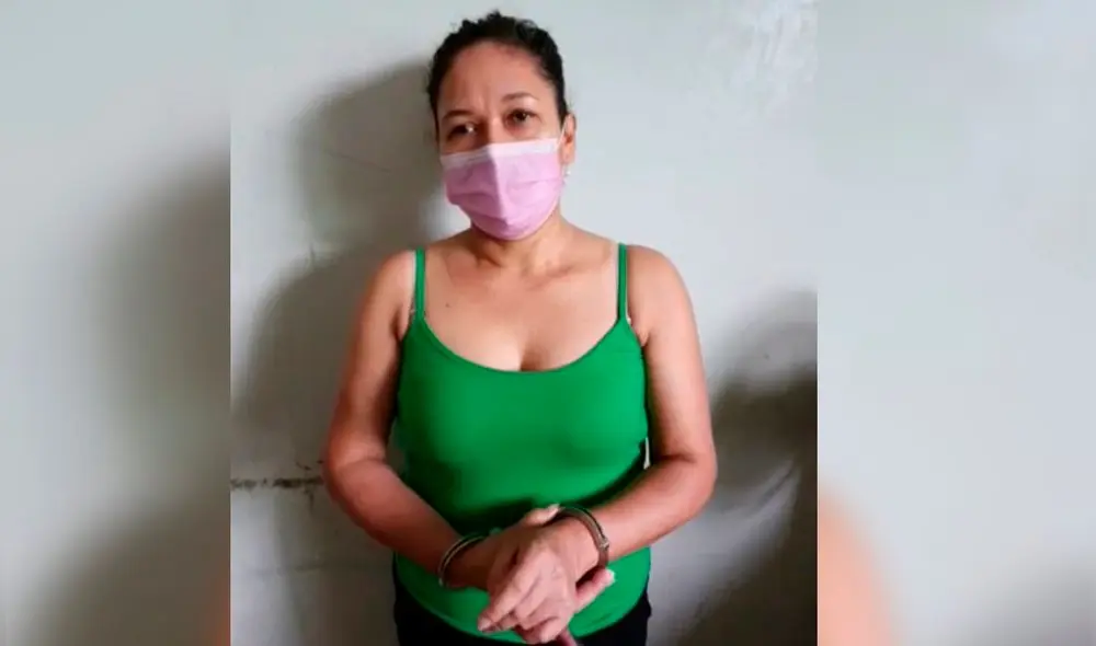 Mujer fue intervenida en una vivienda en el distrito de Chirinos. Foto: PNP Mujer fue intervenida en una vivienda en el distrito de Chirinos. Foto: PNP