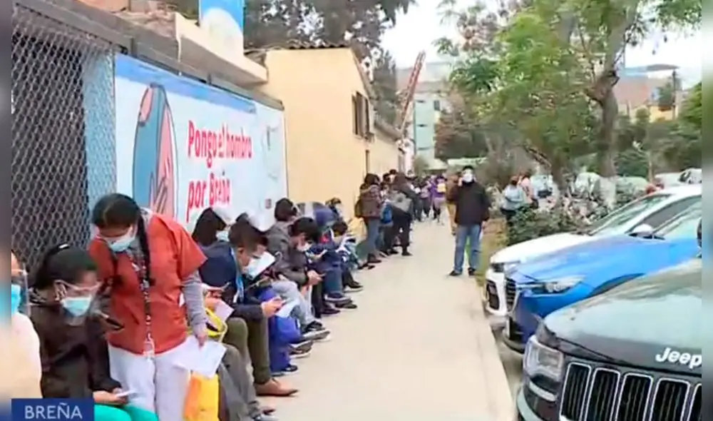 Fueron citados para recibir la segunda dosis. Foto: captura de Canal N