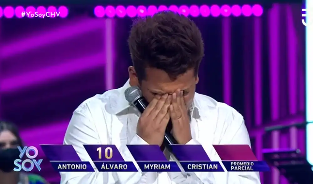 Imitador de Luis Miguel revela que afronta duro momento familiar en Yo soy Chile. Foto: captura de Chilevisión