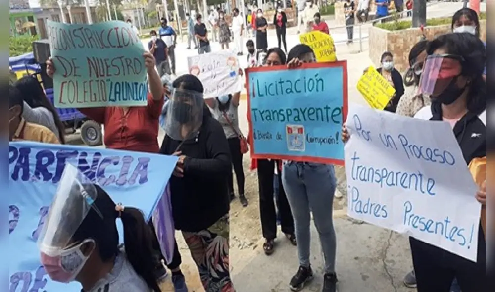 Los denunciantes protestaron en las calles del distrito del Bajo Piura. Foto: Radio Cutivalú Los denunciantes protestaron en las calles del distrito del Bajo Piura. Foto: Radio Cutivalú