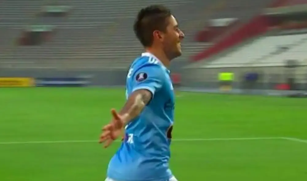 Alejandro Hohberg puso el primero de Sporting Cristal ante Rentistas. Foto: Fox Sports 2 Alejandro Hohberg puso el primero de Sporting Cristal ante Rentistas. Foto: Fox Sports 2