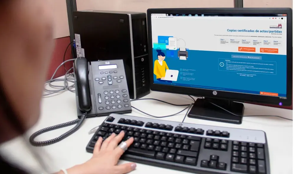 Reniec permite tramitar las copias certificadas de actas y partidas a través de su web.