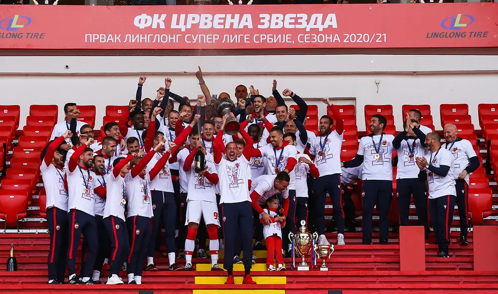 El club rojiblanco es el actual tetracampeón de Serbia. Foto: Estrella Roja