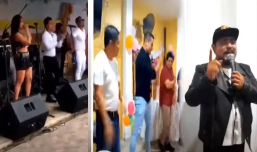 Los artistas de cumbia se exponen al no tomar las medidas necesarias para evitar el contagio del coronavirus. Foto: captura ATV