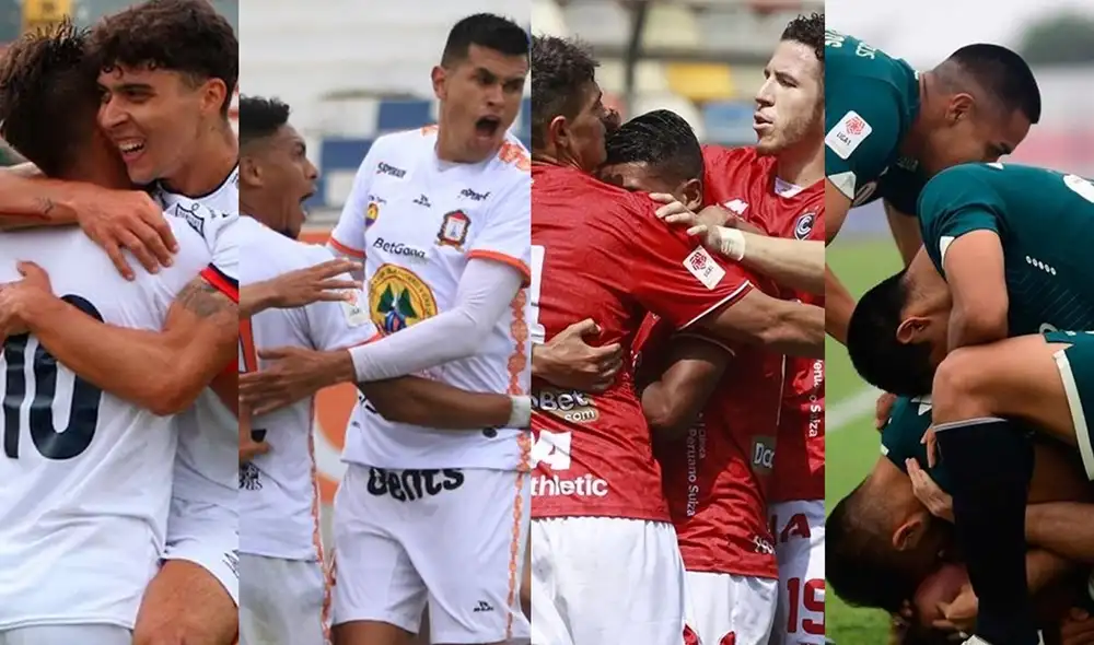 San Martín, Ayacucho FC, Cienciano y Universitario sueñan con la final ante Cristal. Foto: composición GLR/Prensa FPF