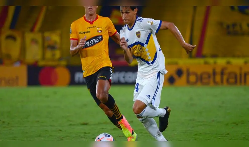 Boca Juniors tiene seis puntos y está en el tercer lugar del grupo, mientras que Barcelona SC se ubica en la cima con nueve unidades. Foto: AFP