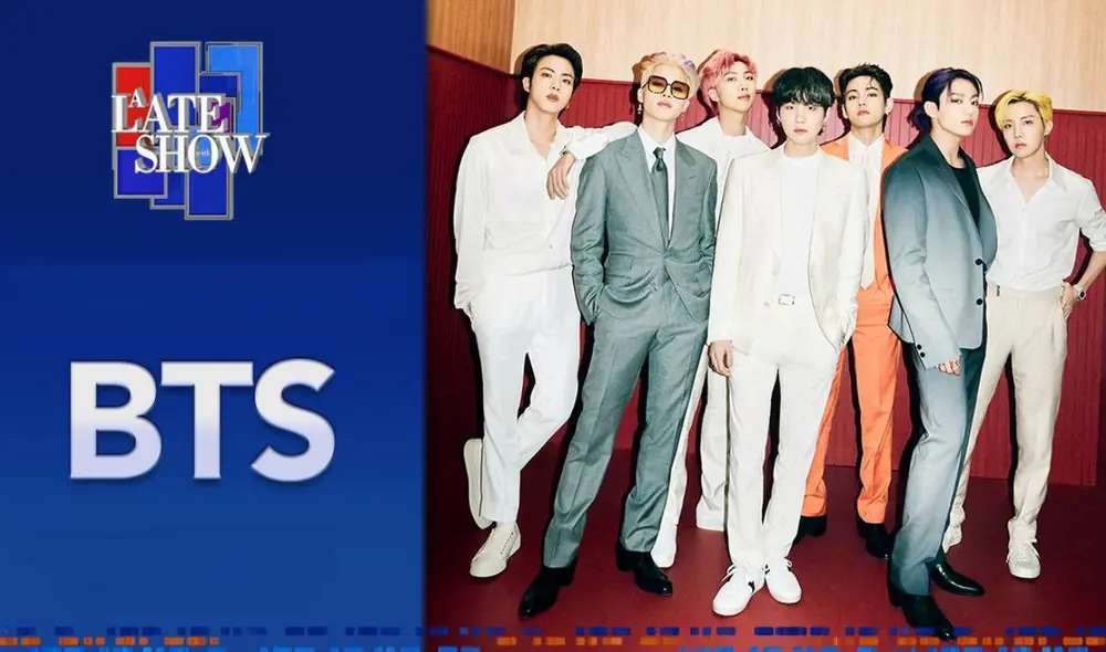 Todo sobre el comeback de BTS en A late show with Stephen Colbert. Foto: Twitter/@colbertlateshow