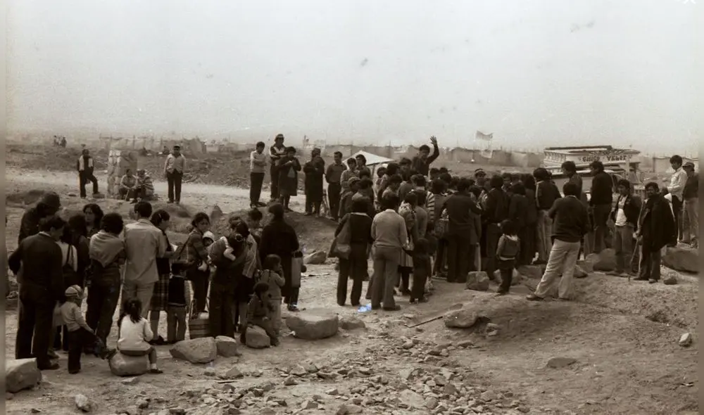 Primeras invasiones en Huaycán. Foto: archivo /La República Primeras invasiones en Huaycán. Foto: archivo /La República