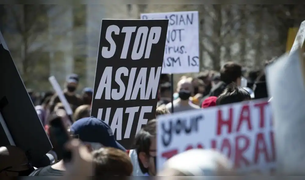 A principios de marzo, asiáticos se manifestaron en Atlanta por las muertes de seis mujeres de su comunidad. Foto: Robin Rayne A principios de marzo, asiáticos se manifestaron en Atlanta por las muertes de seis mujeres de su comunidad. Foto: Robin Rayne