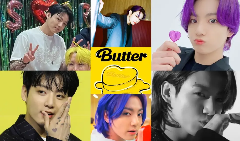 Todos los looks que ha mostrado Jungkook para el lanzamiento de "Butter". Foto: composición LR