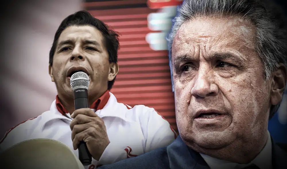 El presidente de Ecuador ha criticado al menos en dos ocasiones a Pedro Castillo. Sin pedir el sufragio explícitamente, se ha mostrado proclive a la candidatura de Keiko Fujimori. Foto: composición de La República El presidente de Ecuador ha criticado al menos en dos ocasiones a Pedro Castillo. Sin pedir el sufragio explícitamente, se ha mostrado proclive a la candidatura de Keiko Fujimori. Foto: composición de La República