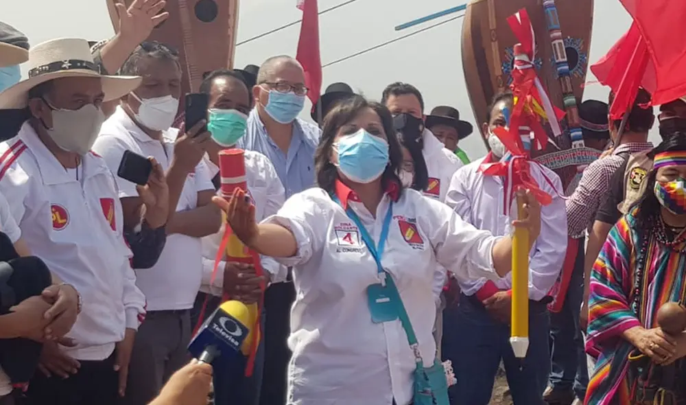 Boluarte postula a la primera vicepresidencia con Perú Libre. Foto: César Zorrilla/URPI-LR