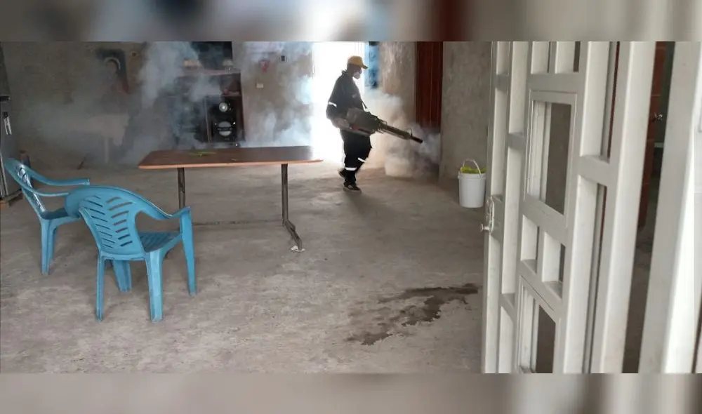 Diresa indicó que fumigación no afecta ni causa ningún mal a las personas o las mascotas. Foto: Diresa