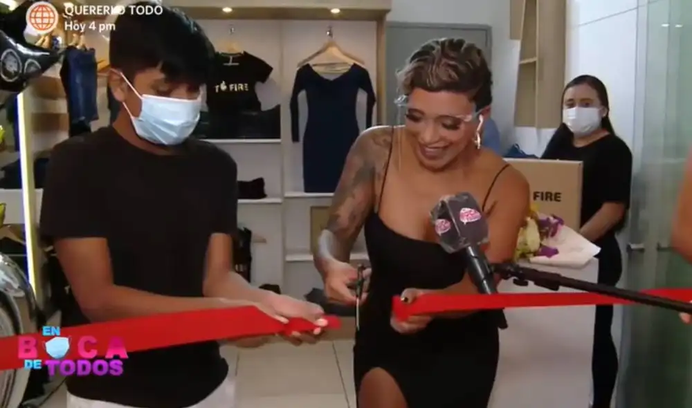 Paula Arias incursiona en el mundo de la moda. Foto: captura de América TV