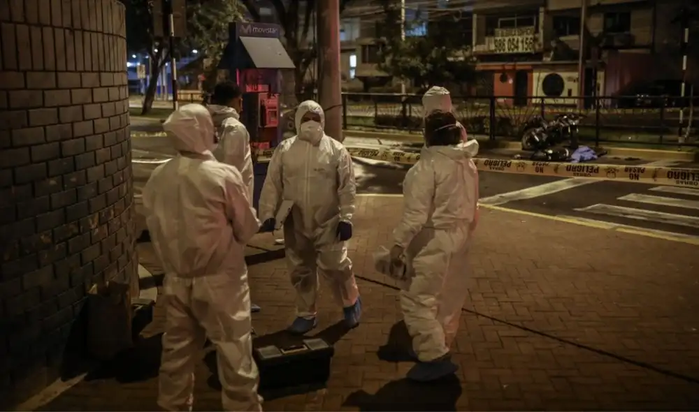 El asalto fue cometido por dos ladrones. Mientras uno fue abatido, el segundo logró escapar. Foto: Johann Klug/URPI-LR