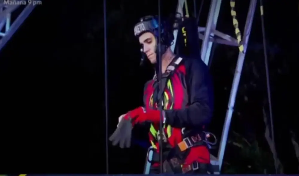 Gino Assereto no pudo superar sus miedos. Foto: captura América TV