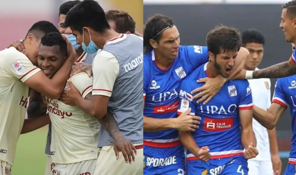 Universitario y Mannucci empataron 2-2 en su último enfrentamiento por Liga 1. Foto: composición GLR/PrensaFPF