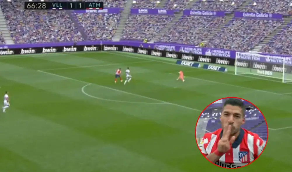 Suárez llegó a los 21goles en esta temporada de LaLiga. Foto: captura de video/DirecTV Sports