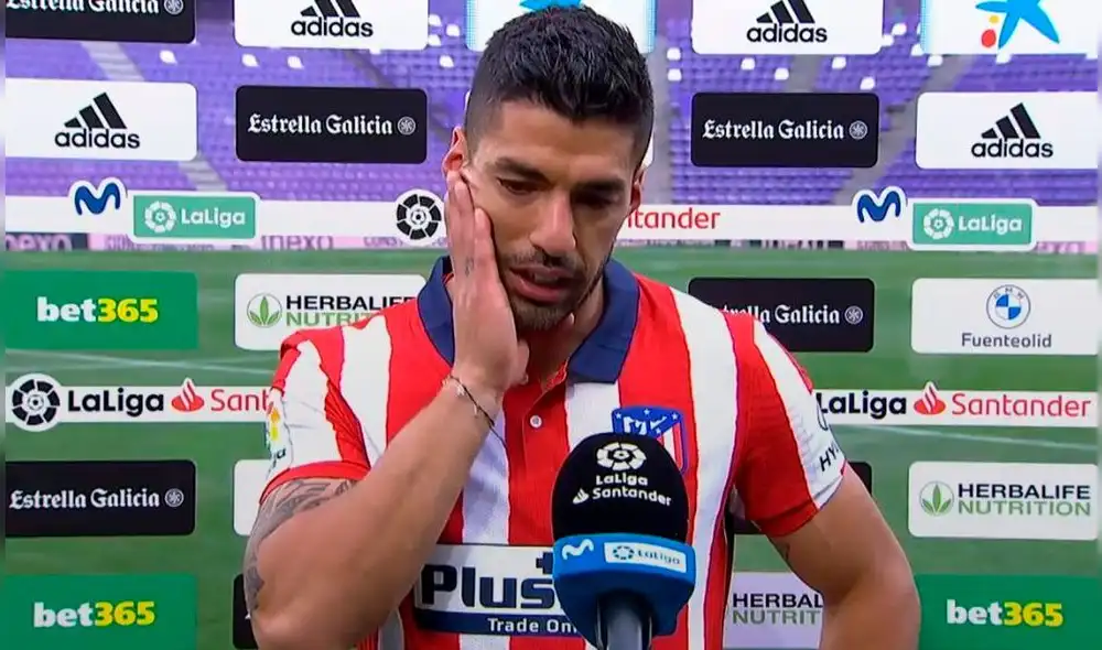 Luis Suárez llegó a los 21 tantos con la camiseta del Atlético de Madrid. Foto: Movistar LaLiga