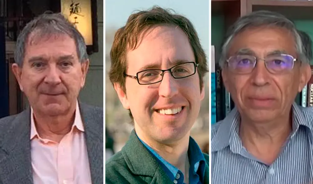 De izquierda a derecha. Neantro Saavedra, Harald Helfgott y Marcel Morales. Foto: captura Twitter/Sven Muller-Humboldt/captura Youtube De izquierda a derecha. Neantro Saavedra, Harald Helfgott y Marcel Morales. Foto: captura Twitter/Sven Muller-Humboldt/captura Youtube