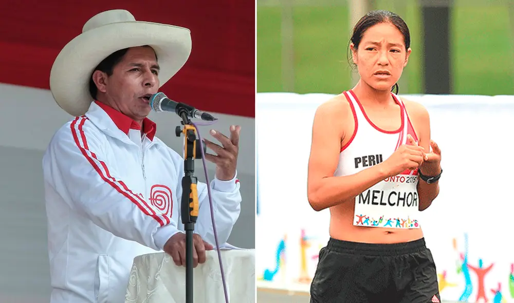 El candidato presidencial se solidarizó con la maratonista. Foto: composición/La República