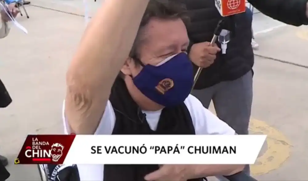 Adolfo Chuiman recibió ambas dosis de la vacuna. Foto: captura de América TV