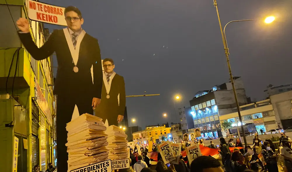 La marcha Keiko no va se llevó a cabo en diferentes regiones del país. Foto: difusión