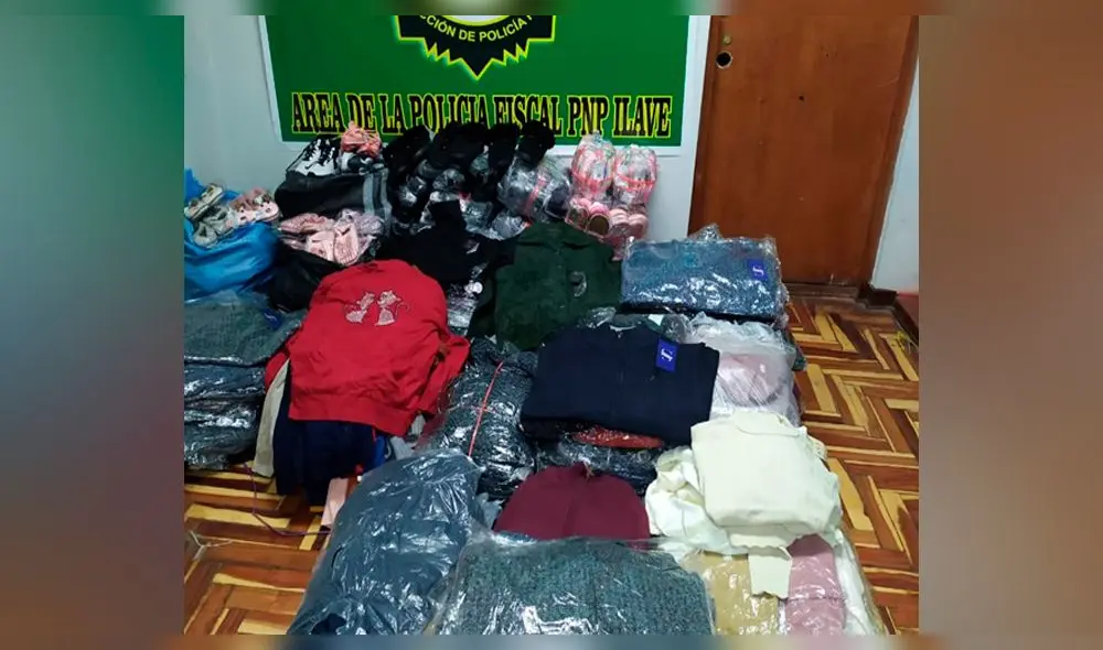 Bienes de contrabando fueron internados en los almacenes de Aduanas Puno. Foto: PNP
