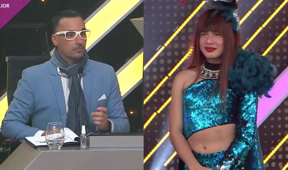 Santi Lesmes no se mostró convencido con la participación de La Uchulú. Foto: captura de América TV Santi Lesmes no se mostró convencido con la participación de La Uchulú. Foto: captura de América TV