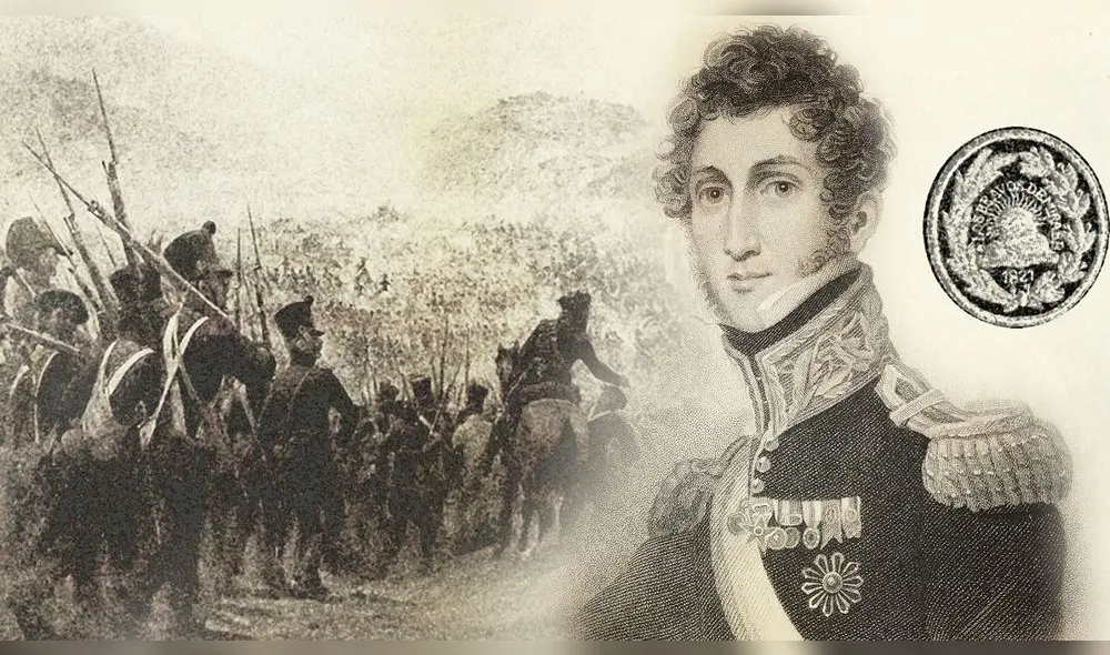 El combate de Mirave, Tacna, fue el primer importante triunfo en territorio peruano del militar británico Guillermo Miller. La insignia inmortalizó a los victoriosos. La caballería de Miller también sellaría el triunfo patriota en Junín y Ayacucho. Murió en el Perú en 1861. Tenía dos balas alojadas en el hígado. El combate de Mirave, Tacna, fue el primer importante triunfo en territorio peruano del militar británico Guillermo Miller. La insignia inmortalizó a los victoriosos. La caballería de Miller también sellaría el triunfo patriota en Junín y Ayacucho. Murió en el Perú en 1861. Tenía dos balas alojadas en el hígado.